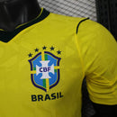 Camisa Brasil Home 2026/27 - Nike Jogador Masculina - Amarela/Verde